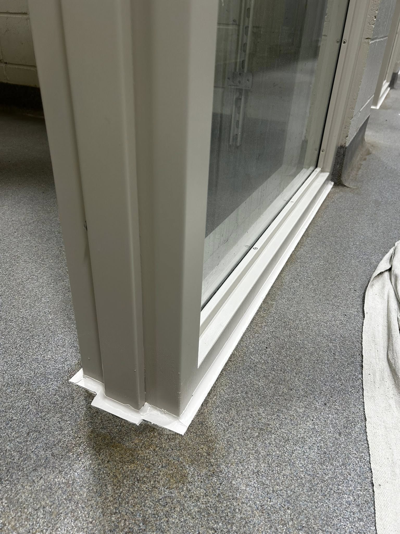 After — Freshly painted trim